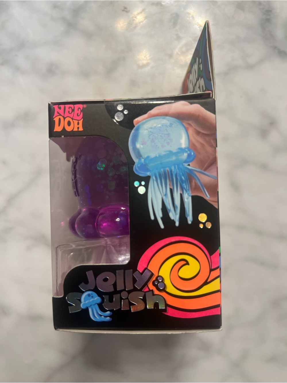 Nee doh Jelly Squish Purple Jellyfish Squishy Toy - Picture 3 of 5